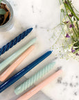 VELAS PARA CASTIÇAL CÔNICA AZUL MARINHO 25 CM - 02 UNIDADES