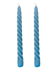 VELAS PARA CASTIÇAL TWIST AZUL CLARO 25 CM - 02 UNIDADES