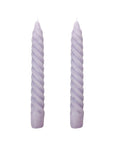 VELAS PARA CASTIÇAL TWIST BOLD LILÁS 18 CM - 02 UNIDADES