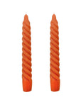 VELAS PARA CASTIÇAL TWIST BOLD TERRACOTA 18 CM - 02 UNIDADES