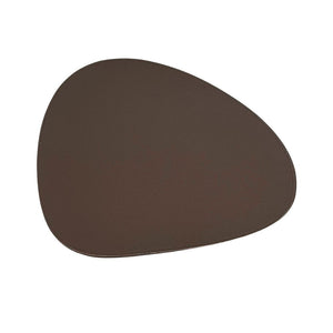 JOGO AMERICANO DUPLA FACE IMPERMEÁVEL ORGÂNICO MARROM  E BRANCO 41CM