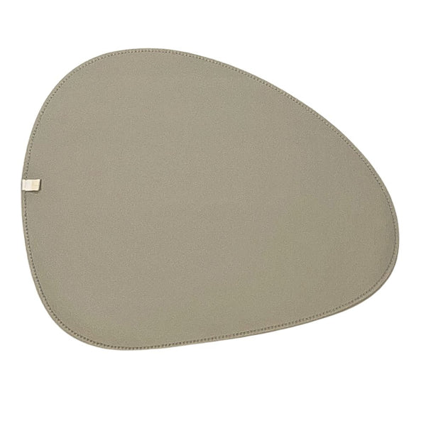 JOGO AMERICANO DUPLA FACE IMPERMEÁVEL ORGANICO BEGE E VERDE 42 CM