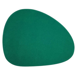 JOGO AMERICANO DUPLA FACE IMPERMEÁVEL ORGANICO BEGE E VERDE 42 CM