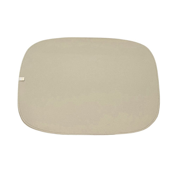 JOGO AMERICANO DUPLA FACE IMPERMEÁVEL RETANGULAR VERDE E BEGE 48 CM