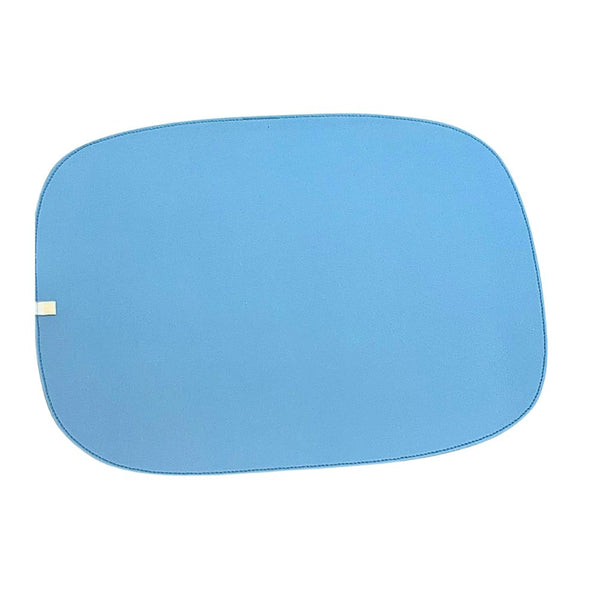 JOGO AMERICANO DUPLA FACE IMPERMEÁVEL RETANGULAR LARANJA E AZUL 48 CM