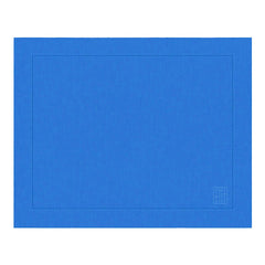 JOGO AMERICANO DE LINHO VISCO BARRA LARGA PREMIUM AZUL COBALTO