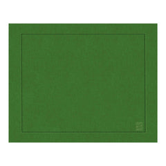 JOGO AMERICANO DE LINHO PURO BARRA LARGA PREMIUM VERDE OLIVA