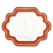 JOGO AMERICANO EASY CLEAN ELLA BRANCO E TERRACOTA