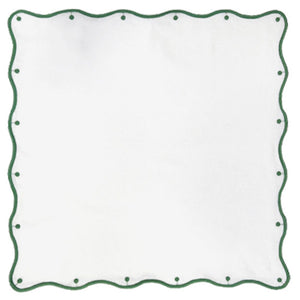 GUARDANAPO DE LINHO BOLINHAS VERDE