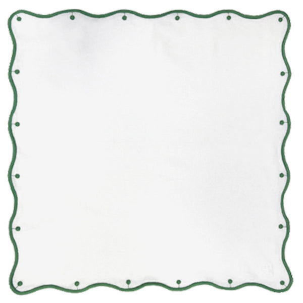 GUARDANAPO DE LINHO BOLINHAS VERDE