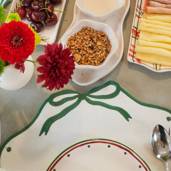 JOGO AMERICANO EASY CLEAN LAÇO VERDE