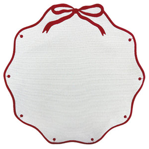 JOGO AMERICANO EASY CLEAN LAÇO VERMELHO