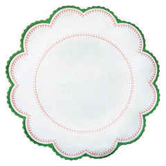 JOGO AMERICANO EASY CLEAN FLOWERSCAPE VERDE E ROSA