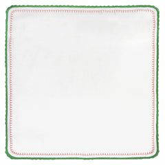 GUARDANAPO DE LINHO FLOWERSCAPE VERDE E ROSA