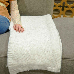 MANTA CASHMERE TOUCH PONTO ARROZ OFF WHITE 130X180CM