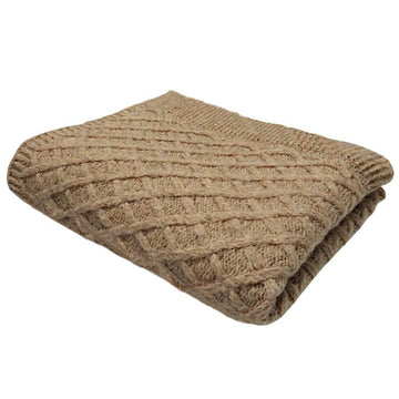 MANTA LOSANGOS CASHMERE TOUCH BEGE 130X180CM