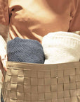 MANTA CASHMERE TOUCH PONTO ARROZ AZUL 130X180CM
