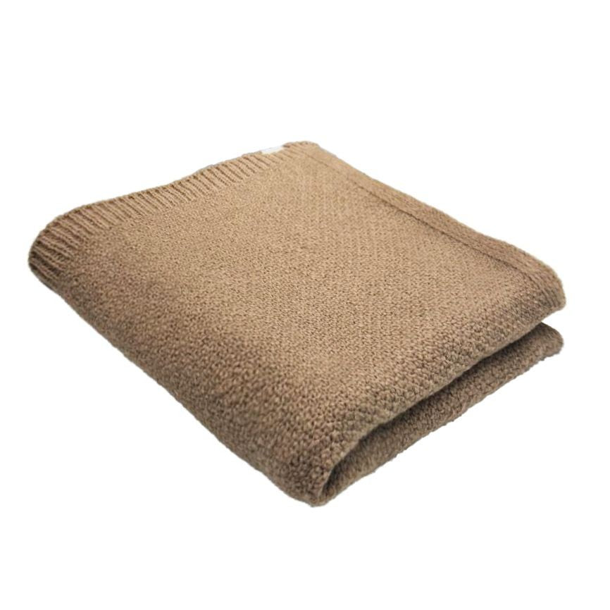 MANTA CASHMERE TOUCH PONTO ARROZ MARROM CLARO 130X180CM