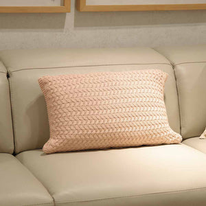 CAPA DE ALMOFADA TRICOT PLUS CESTARIA RIM ROSA 70X35