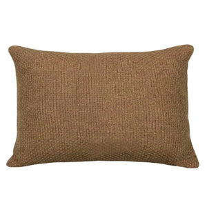 CAPA DE ALMOFADA CASHMERE TOUCH PONTO ARROZ MARROM CLARO 50X35CM