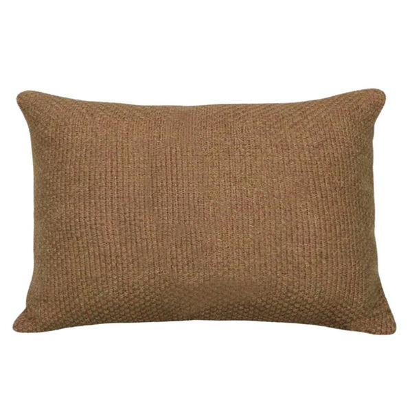 CAPA DE ALMOFADA CASHMERE TOUCH PONTO ARROZ MARROM CLARO 50X35CM