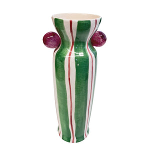 VASO CERÂMICA ARTESANAL AGATAS VERDE