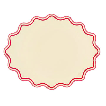 JOGO AMERICANO COURINO ECOLÓGICO 48X38CM BEGE POR THAY MILANI - ROSA