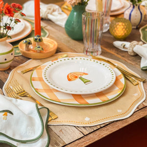 JOGO AMERICANO REDONDO AL FRESCO BEGE 43 CM