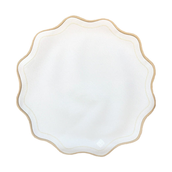 JOGO AMERICANO IMPERMEÁVEL BREEZE REDONDO BEGE