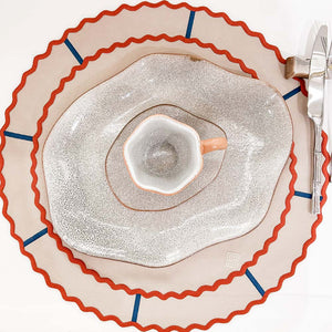 JOGO AMERICANO IMPERMEÁVEL BEGE TERROSO REDONDO