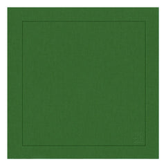 GUARDANAPO LINHO PURO BARRA LARGA PREMIUM VERDE OLIVA 55X55 CM