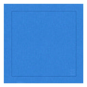 GUARDANAPO DE LINHO VISCO BARRA LARGA PREMIUM AZUL CABALTO 55X55 CM