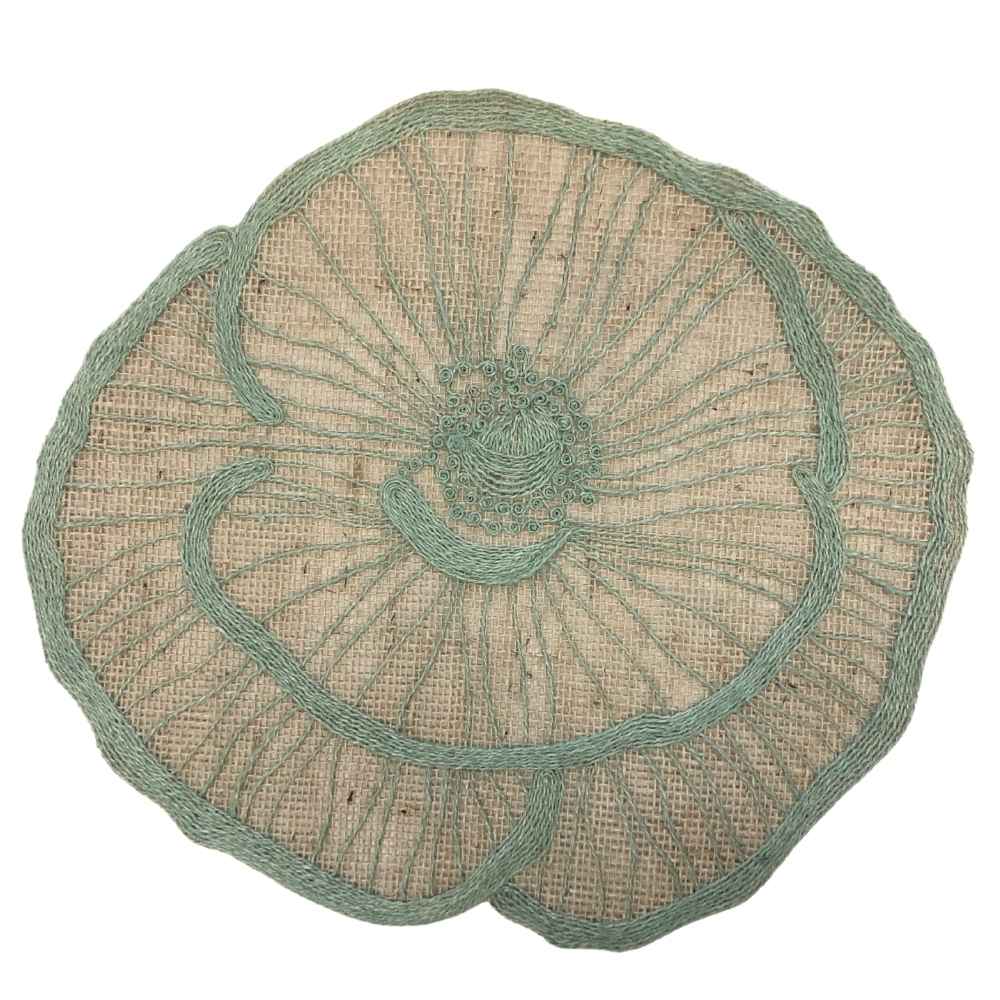 JOGO AMERICANO SISAL PAPOULA  VERDE 43CM