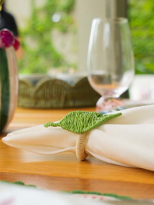 PORTA GUARDANAPO TRAMAS FOLHA