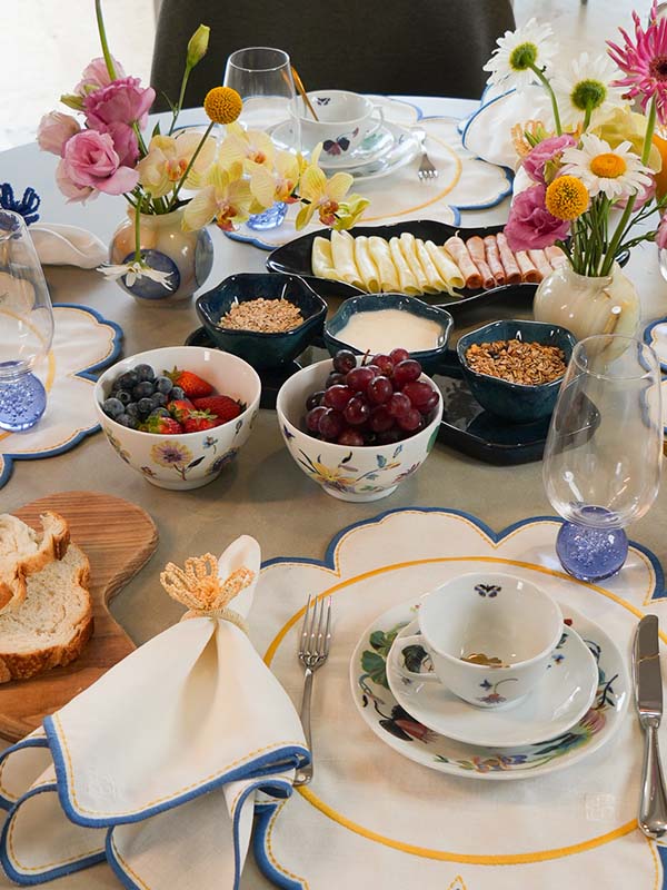 PORTA GUARDANAPO MACRAME EM RÁFIA FLOR AMARELO