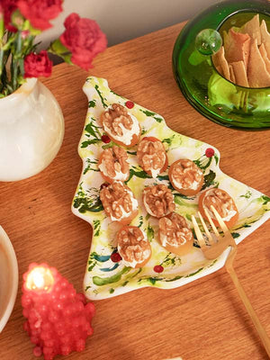 PRATO CERÂMICA ARTESANAL PINHEIRO MÉDIA