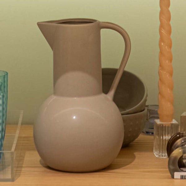 VASO DE CERÂMICA JARRA CINZA 18 X 25 (H) CM