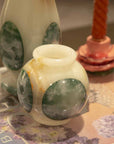 VASO DE ONIX ESFERA VERDE 10 CM