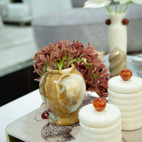 VASO ONIX REDONDO 15CM