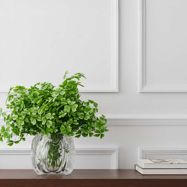 VASO EM VIDRO VÉRTICE M 17CM