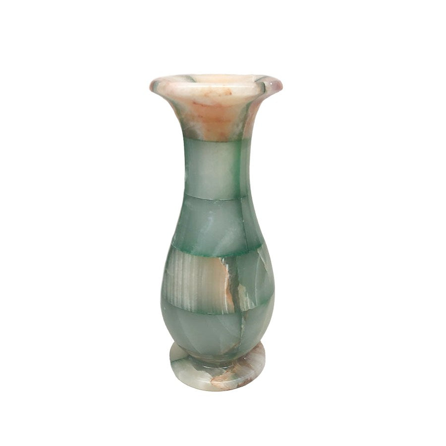 VASO ONIX ABAULADO QUADRICULADO VERDE 10x25
