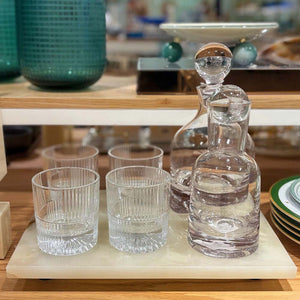 GARRAFA DE VIDRO ESFERA TRANSPARENTE 500ML