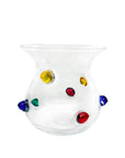 VASO EM VIDRO CONFETTI P 20CM
