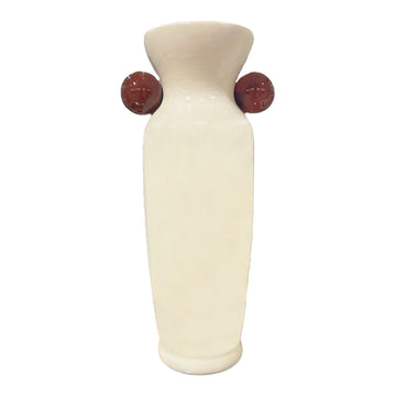 VASO CERÂMICA ARTESANAL NATURAL AGATA 24CM