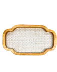 BANDEJA MDF CARVALHO MOLDURA M 36x24CM