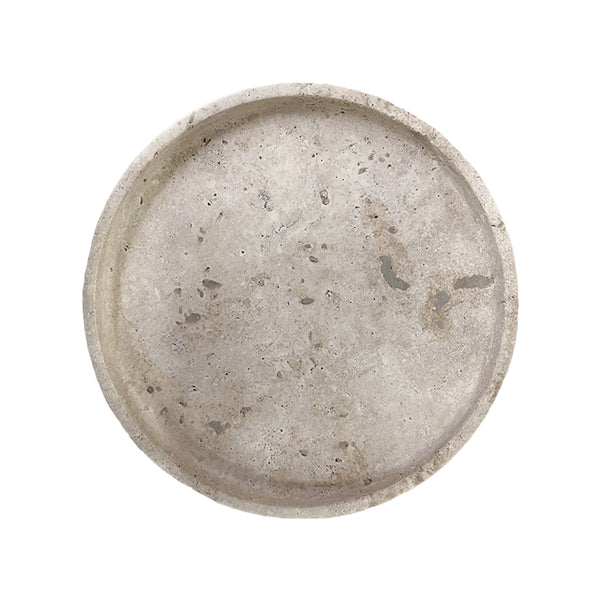 BANDEJA MÁRMORE TRAVERTINO 30CM