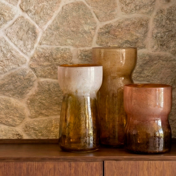 VASO DE VIDRO DUNA P 19CM