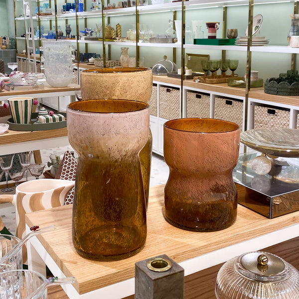 VASO DE VIDRO DUNA M 25CM