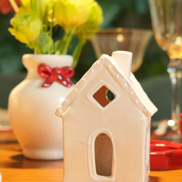 MINI VASO CERÂMICA ARTESANAL LAÇO