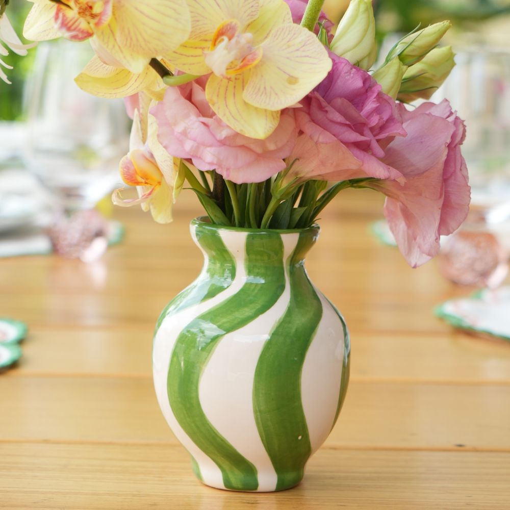 MINI VASO CERÂMICA ARTESANAL FLOWERSCAPE VERDE